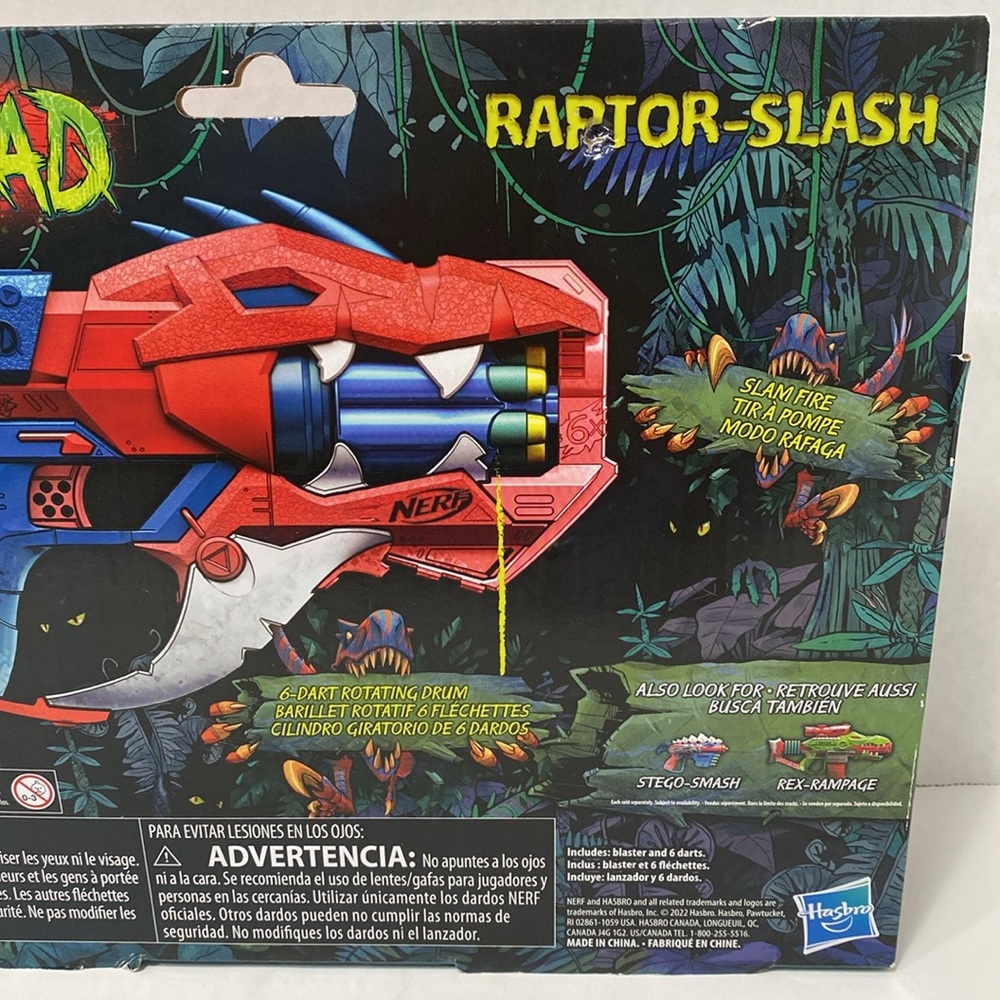 NERF DINOSQUAD RAPTOR SLASH BLASTER - Picture 9 of 9